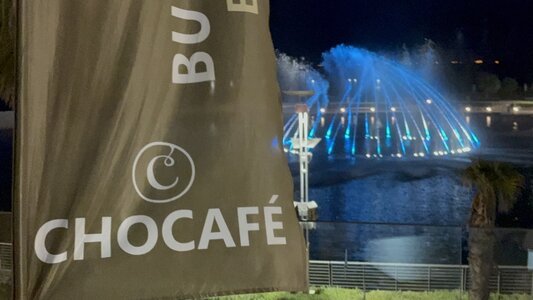 Laguna fountain by night