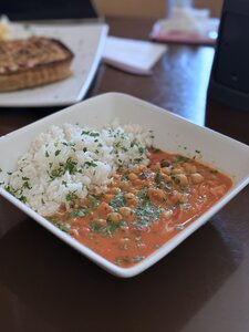 Our homemade Chickpea Curry