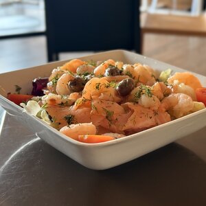 Smoked Salmon and Shrimp Salad